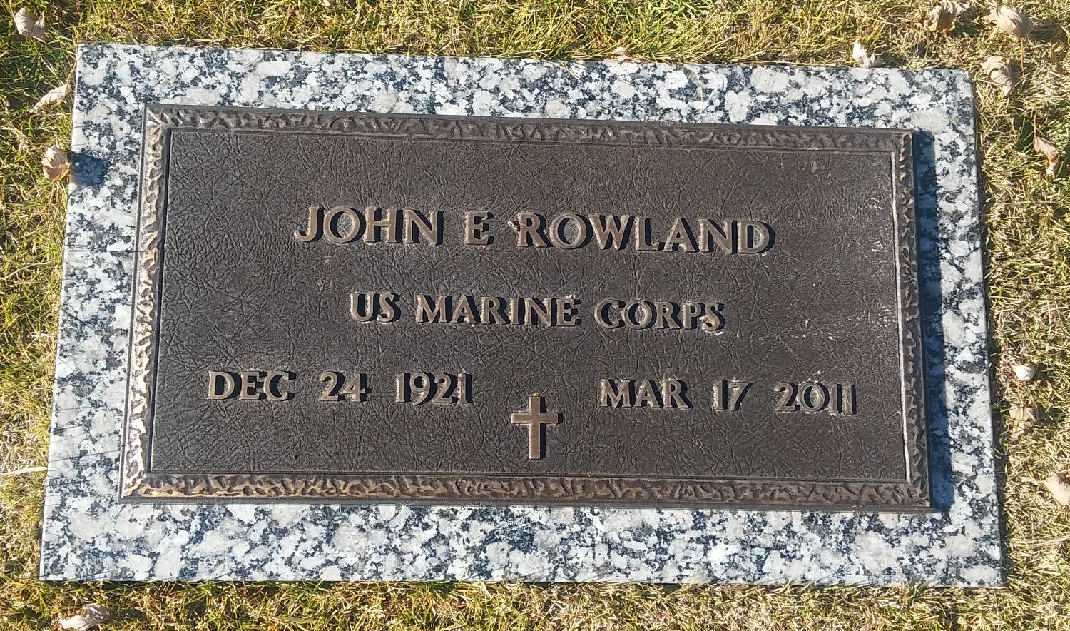 Picture - Marker for John E. Rowland