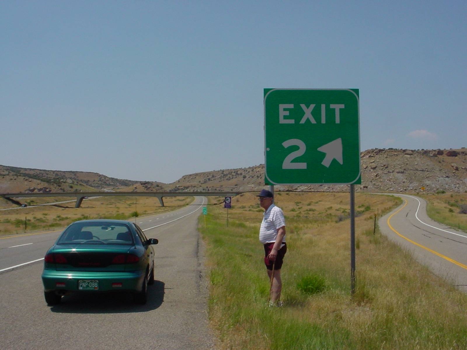 Picture - John E. Rowland at Colorado I70 Exit 2